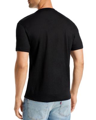 Slim Fit Linen V Neck Tee