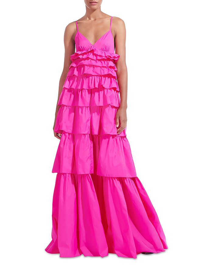 STAUD Rylie Ruffled Dress | Bloomingdale's