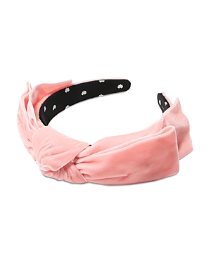Lele Sadoughi Shirley Wide Ribbon Headband In Pink