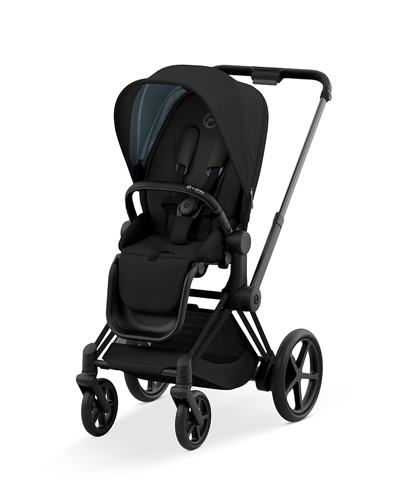 Cybex E-priam 2 Smart Stroller In Matte Black In Matte Black/deep Black