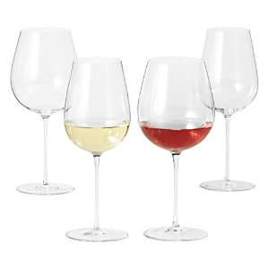 Lenox Tuscany Signature Cool & Warm Region Wine Glasses, Set Of 4 In Transparent