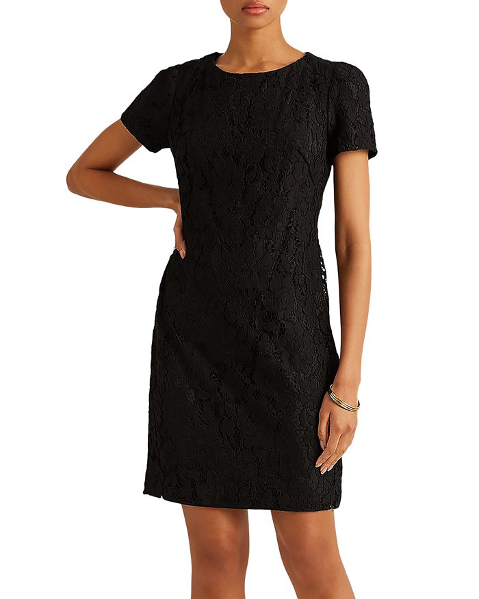 Ralph lauren black lace online dress