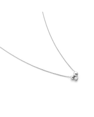 Sterling Silver Moonlight Grapes Diamond Ball Cluster Pendant Necklace, 17.72"