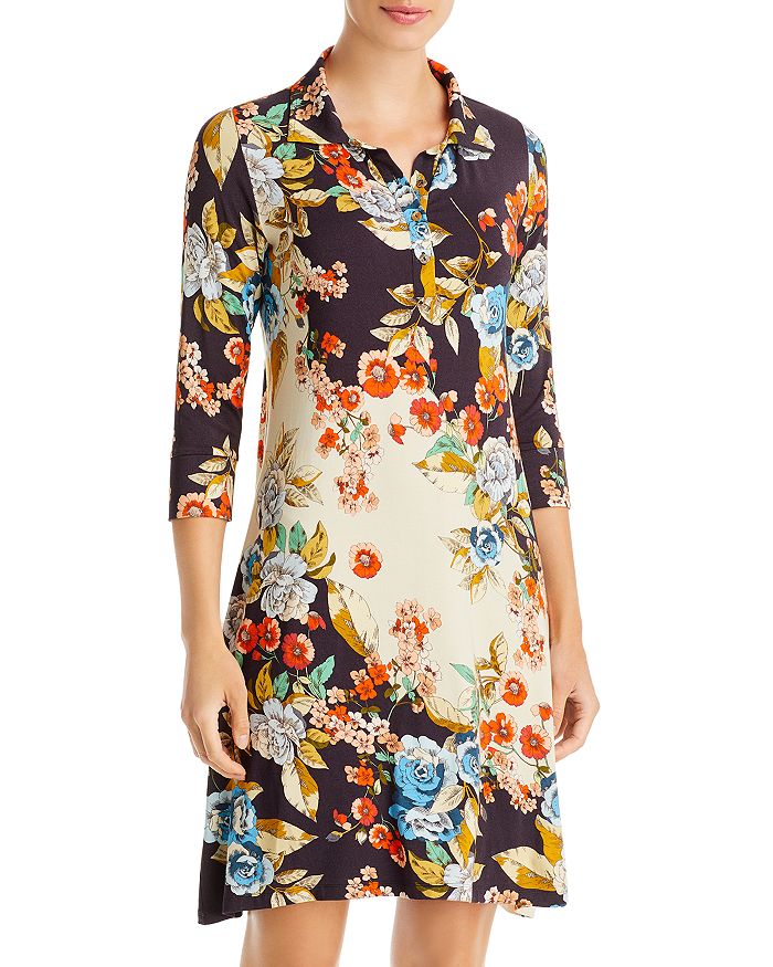 Johnny Was Emma Rose Print Shirt Dress Bloomingdale s