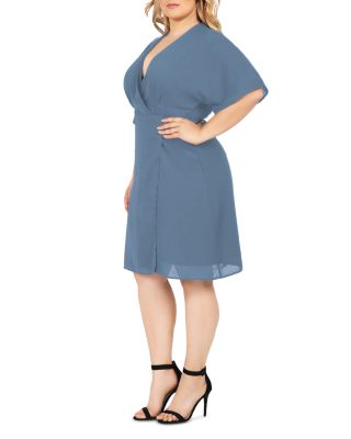 Plus Candice Floral Print Wrap Dress