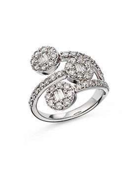 Bloomingdale's - Diamond Triple Cluster Ring in 14K White Gold, 1.50 ct. t.w. - 100% Exclusive