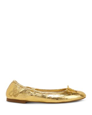 yellow gold flats