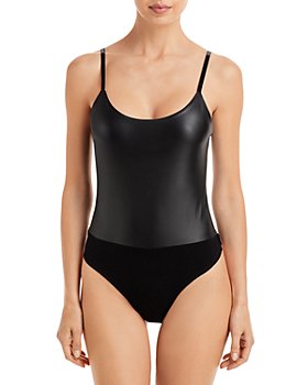 Faux Leather Bodysuits for Women - Bloomingdale's