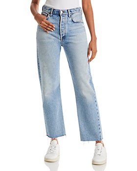 AGOLDE - 90's Pinch Waist High Rise Cropped Straight Jeans in Ruminate