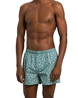 Hanro Fancy Woven Boxers In Arctic Mosaic