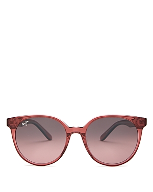 Maui Jim Women's Polarized Cat Eye Sunglasses, 55mm In Red/pink Polarized Gradient