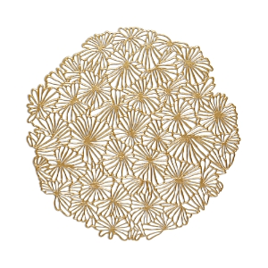 Shop Chilewich Pressed Daisy Table Mat In Gilded