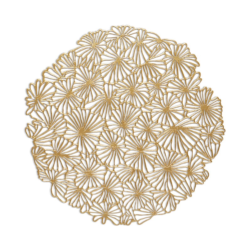 Chilewich Pressed Daisy Table Mat In Gilded