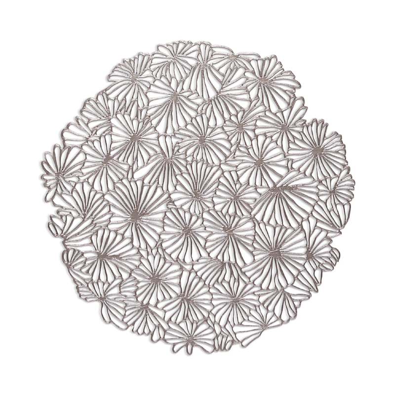 Chilewich Pressed Daisy 14" Placemat In Neutral