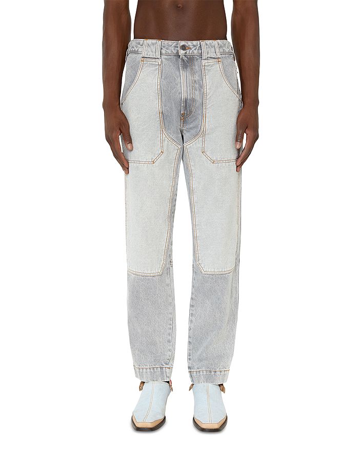 Variant ras Mus Diesel P-5-D Skinny Fit Jeans in Gray | Bloomingdale's