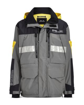 美品 RLX RALPH LAUREN Water proof 総柄 ジャケット RLX ラルフローレン WATER PROOF HOODED JACKET ハードシェル
