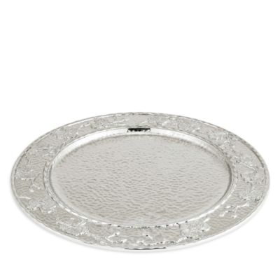 White Orchid Charger Plate
