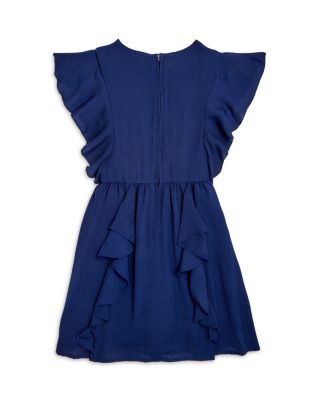 Girls&#39; Ruffled Crepe Dress - Big Kid