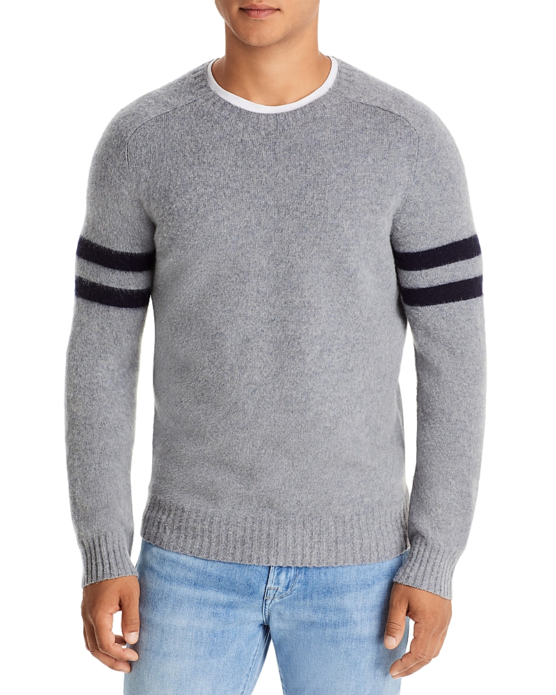 The Men's Store At Bloomingdale's Striped Sleeves Sweater In Blue Navy