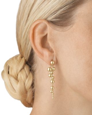 18K Yellow Gold Moonlight Grapes Diamond Drop Earrings