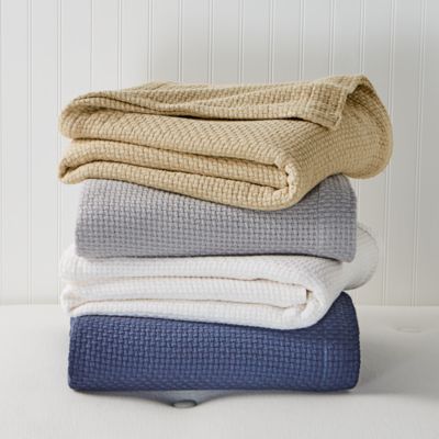 Basketweave Cotton Blankets - Exclusive