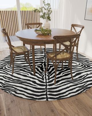 Mali ML1 Round Area Rug, 4' x 4'