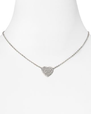 Michael Kors Pavé Heart Necklace, 16 