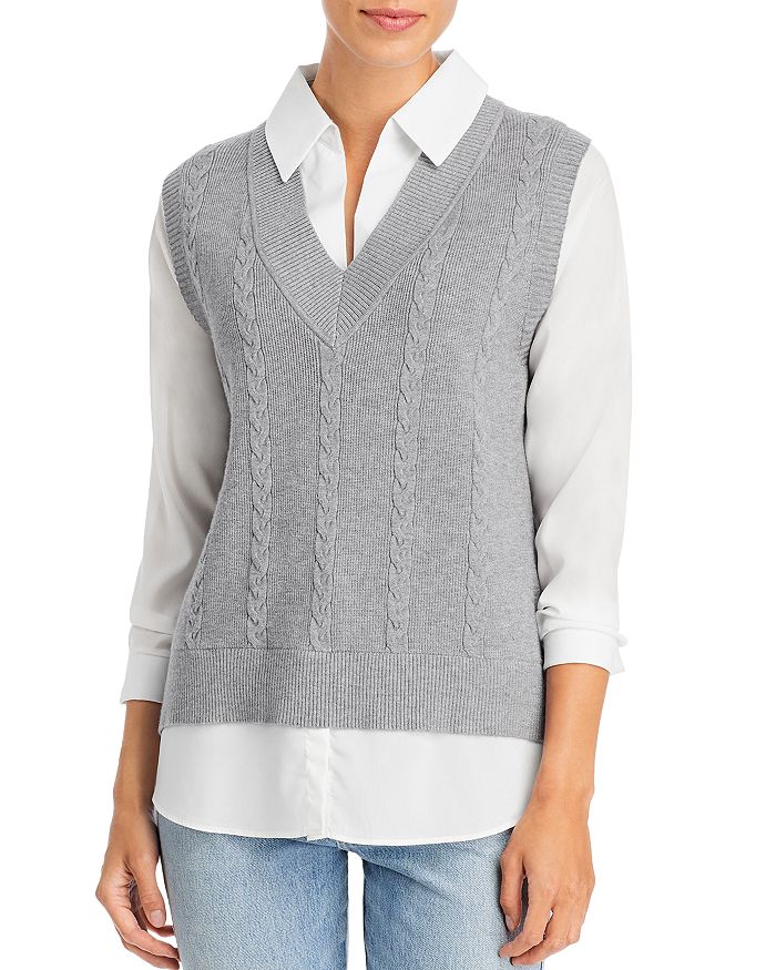 Sioni Layered Look Sweater | Bloomingdale's