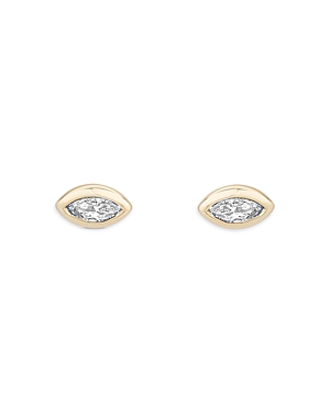 Adina Reyter 14K Yellow Gold Stacking Diamonds Diamond Marquis Stud Earrings