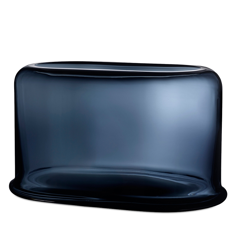 Nude Glass Layers Large Vase In Blue