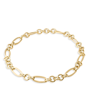 Shop Marco Bicego 18k Yellow Gold Jaipur Link Polished Mixed Link Statement Necklace, 17.75