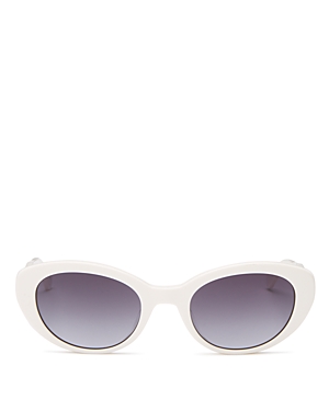 Kate Spade New York Round Sunglasses, 51mm In Ivory/gray Gradient