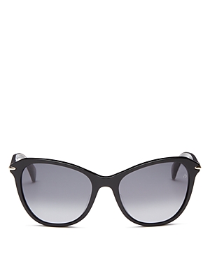 Rag & Bone Cat Eye Sunglasses, 55mm In Black/gray Gradient