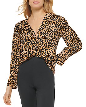 Aqua Blue Leopard/Cheetah Animal Print Lace Back Cap Sleeve Top 