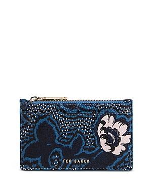Ted Baker Rhella Graphic Floral Leather Zip Wallet