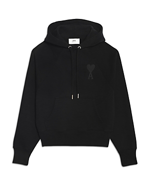Ami Tonal Embroidered Logo Pullover Hoodie