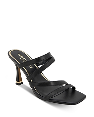 Shop Kenneth Cole Women's Blanche Slip On High Heel Sandals In Black