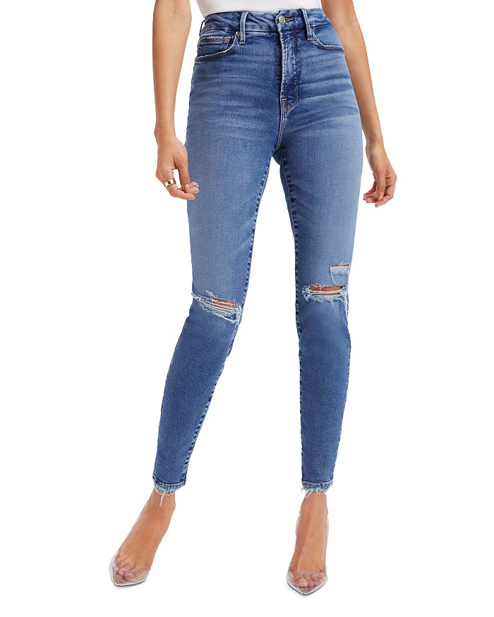 Good American Good Waist High Rise Ankle Skinny Jeans in I223 ...