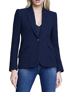 Shop L Agence Chamberlain Blazer In Midnightt