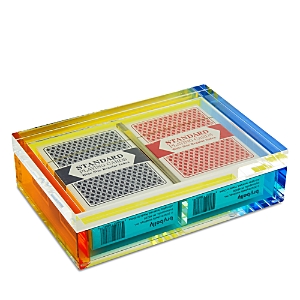 Tizo Multicolor Lucite Card Box Set