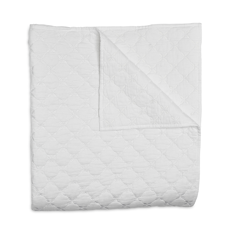 John Robshaw Layla White King Coverlet In White