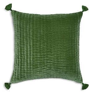 John Robshaw Velvet Moss Decorative Pillow In Green
