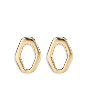 Uno De 50 Ladies Stud Earrings In Gold