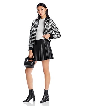 Alice And Olivia Keri Sequined Varsity Jacket - 150th Anniversary Exclusive In Black/ White