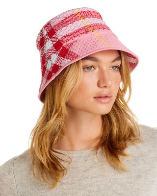 Burberry Plaid Knit Bucket Hat Bloomingdale s