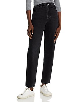 FRAME - Le High N Tight Cotton High Rise Straight Leg Jeans in Inkwell