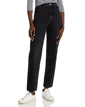 Frame Le High N Tight Cotton High Rise Straight Leg Jeans in Inkwell (195923255245 Women) photo