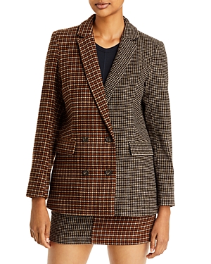 Rails Cody Print-mixed Double-breasted Blazer In Mixed 100
