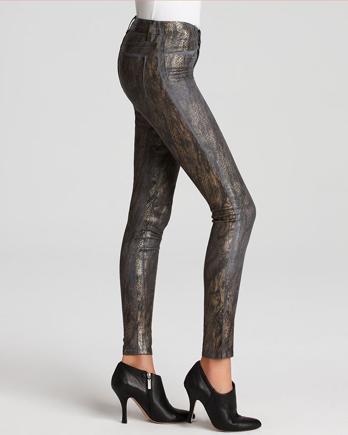 Snakeskin skinny shop jeans