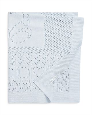 Unisex Pointelle Knit Organic Cotton Blanket - Baby